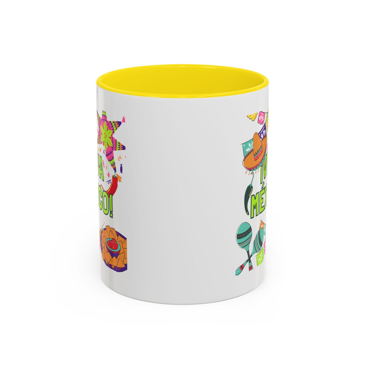 Viva México Accent Coffee Mug — Festive Mexican Fiesta 11/15oz