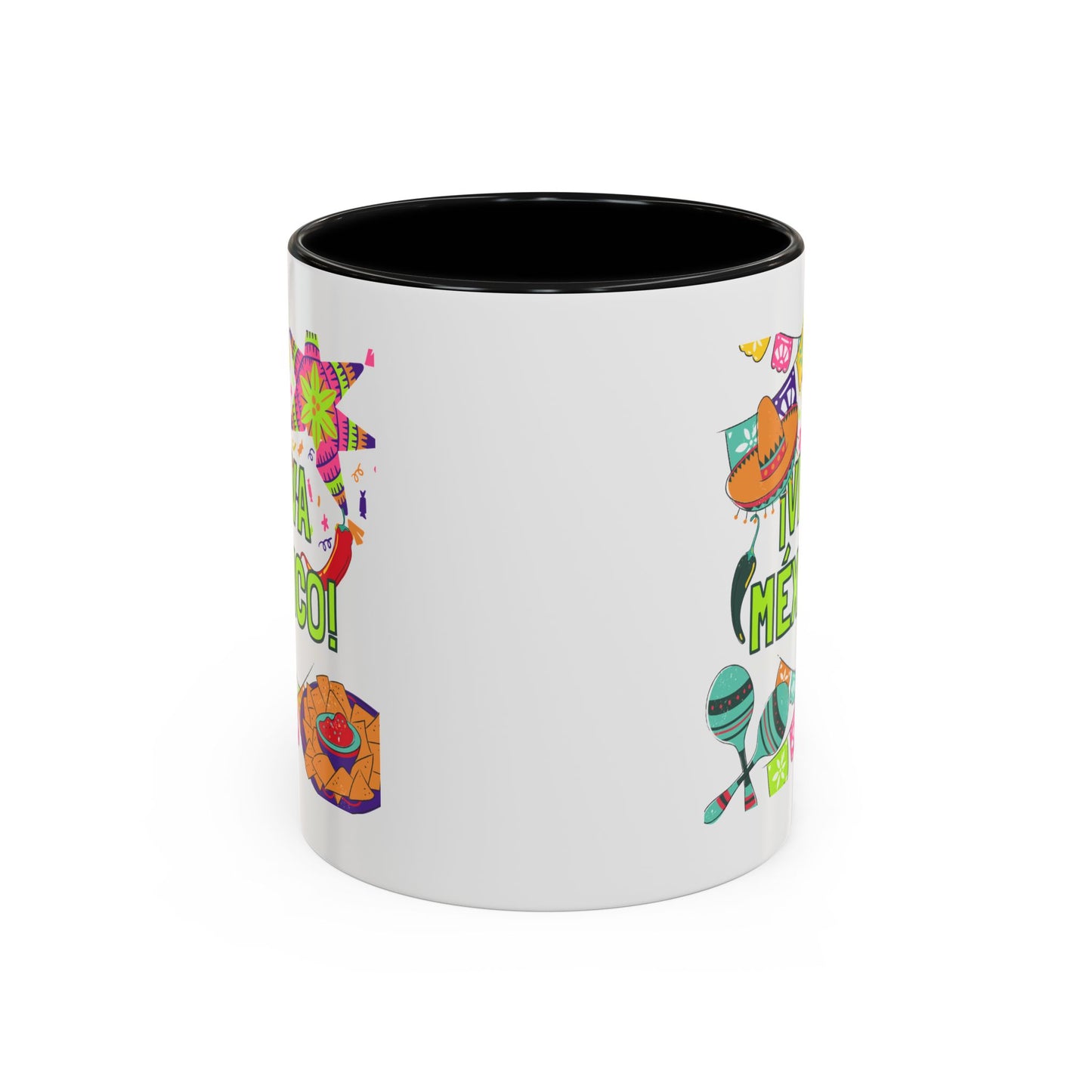 Viva México Accent Coffee Mug — Festive Mexican Fiesta 11/15oz