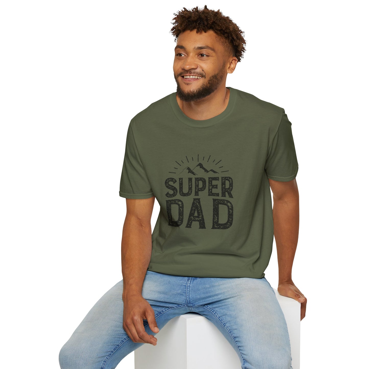 Super Dad T-Shirt — Vintage Mountains Father's Day Tee