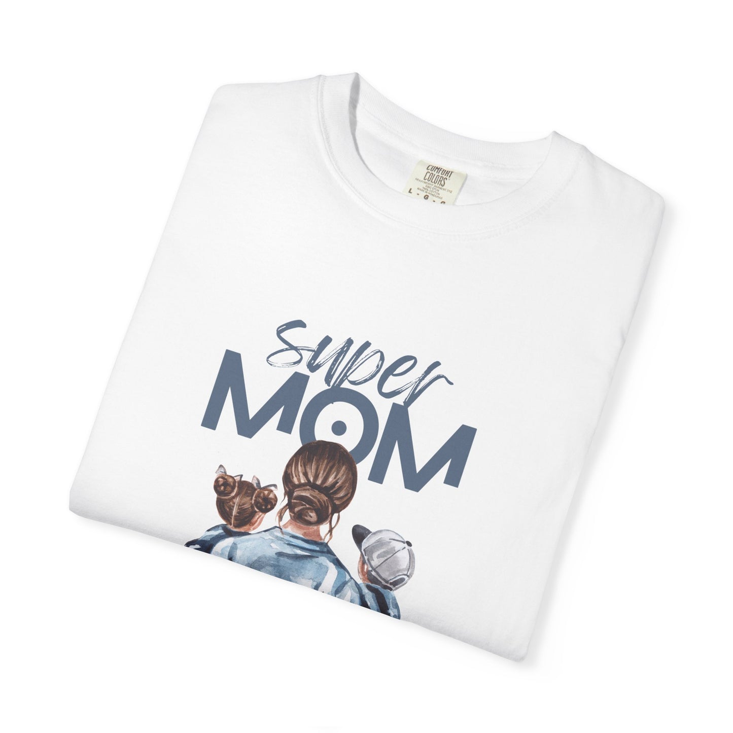 Super Mom T-Shirt — Mom Carrying Kids Graphic Tee (Mother’s Day Gift)