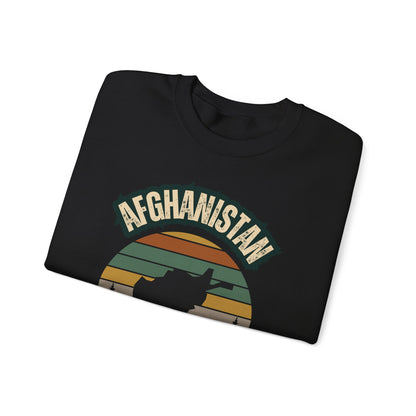 Afghanistan Retro Mountain Crewneck Sweatshirt – Where Your Heart Is