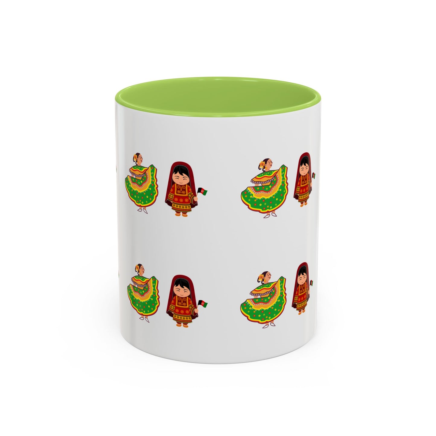 Mexican Folk Dance Accent Coffee Mug – Colorful Baile Jarabe Pattern (11/15oz)