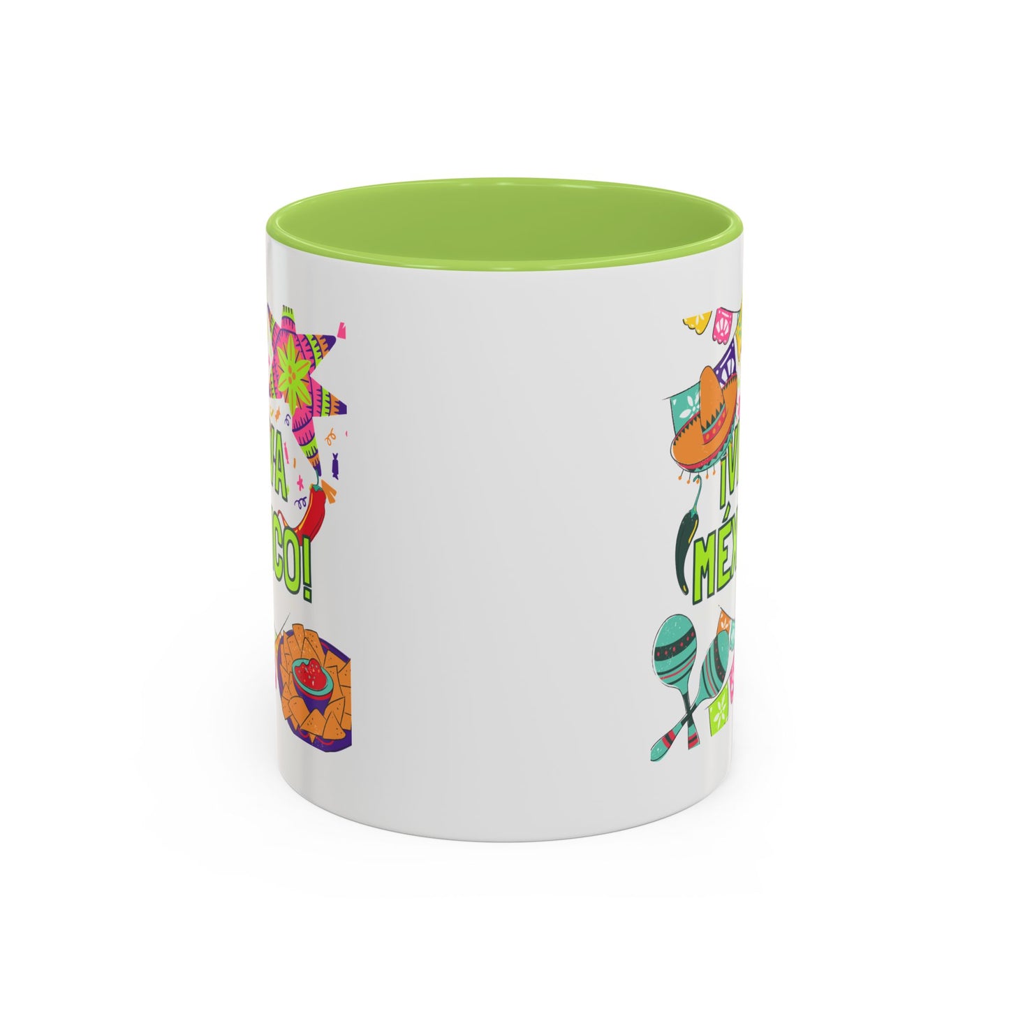 Viva México Accent Coffee Mug — Festive Mexican Fiesta 11/15oz