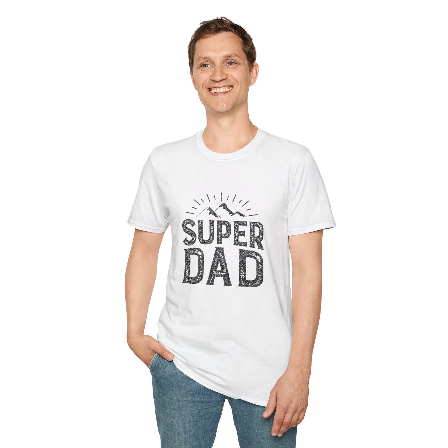 Super Dad T-Shirt — Vintage Mountains Father's Day Tee