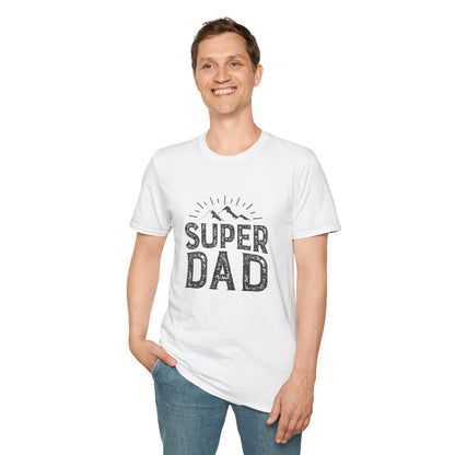 Super Dad T-Shirt — Vintage Mountains Father's Day Tee
