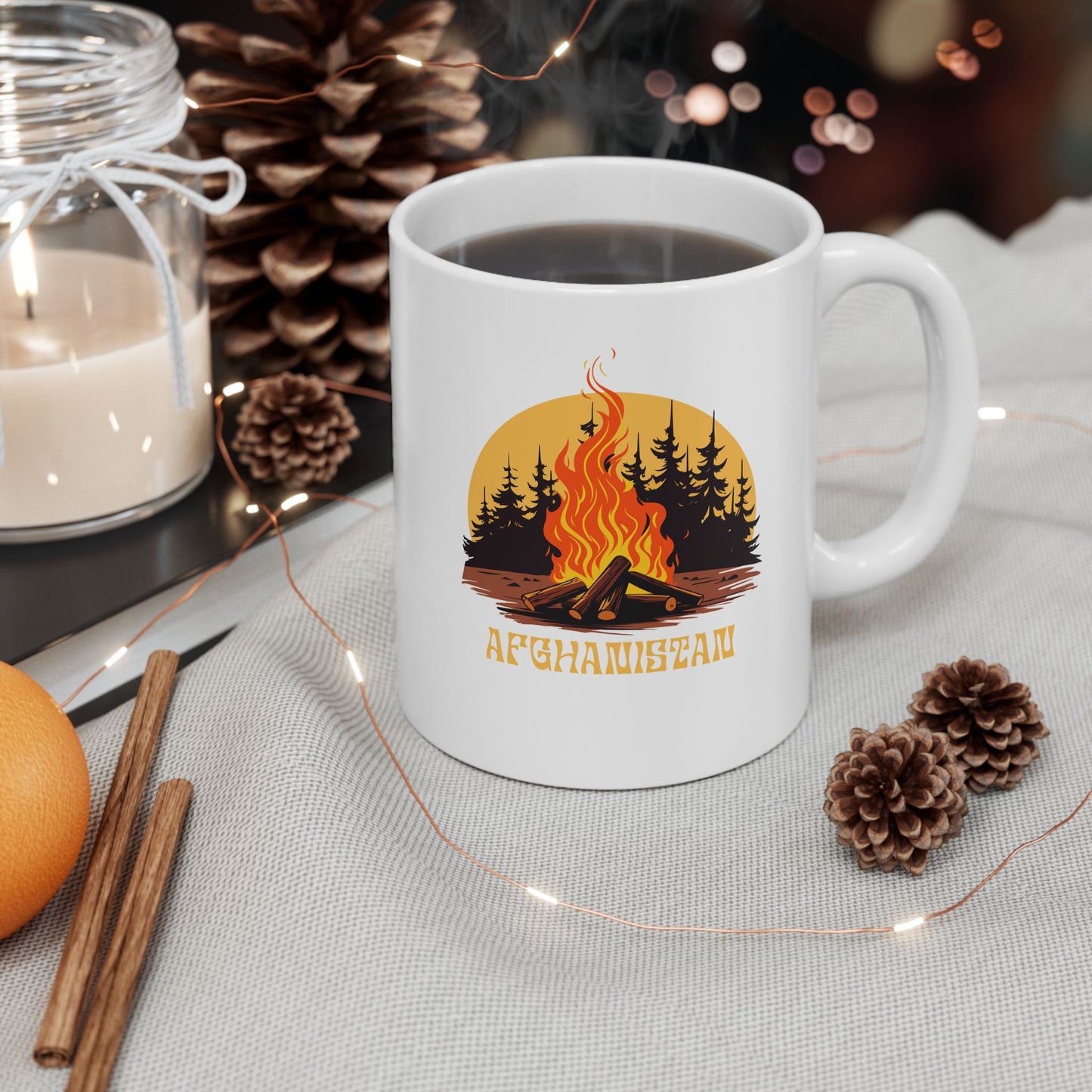 Adventure Awaits Ceramic Mug - Perfect for Nature Lovers