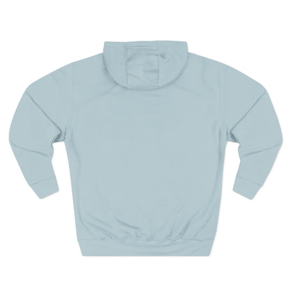 Minimal Crescent Peace Palestine Hoodie — Small Chest Graphic Fleece Pullover