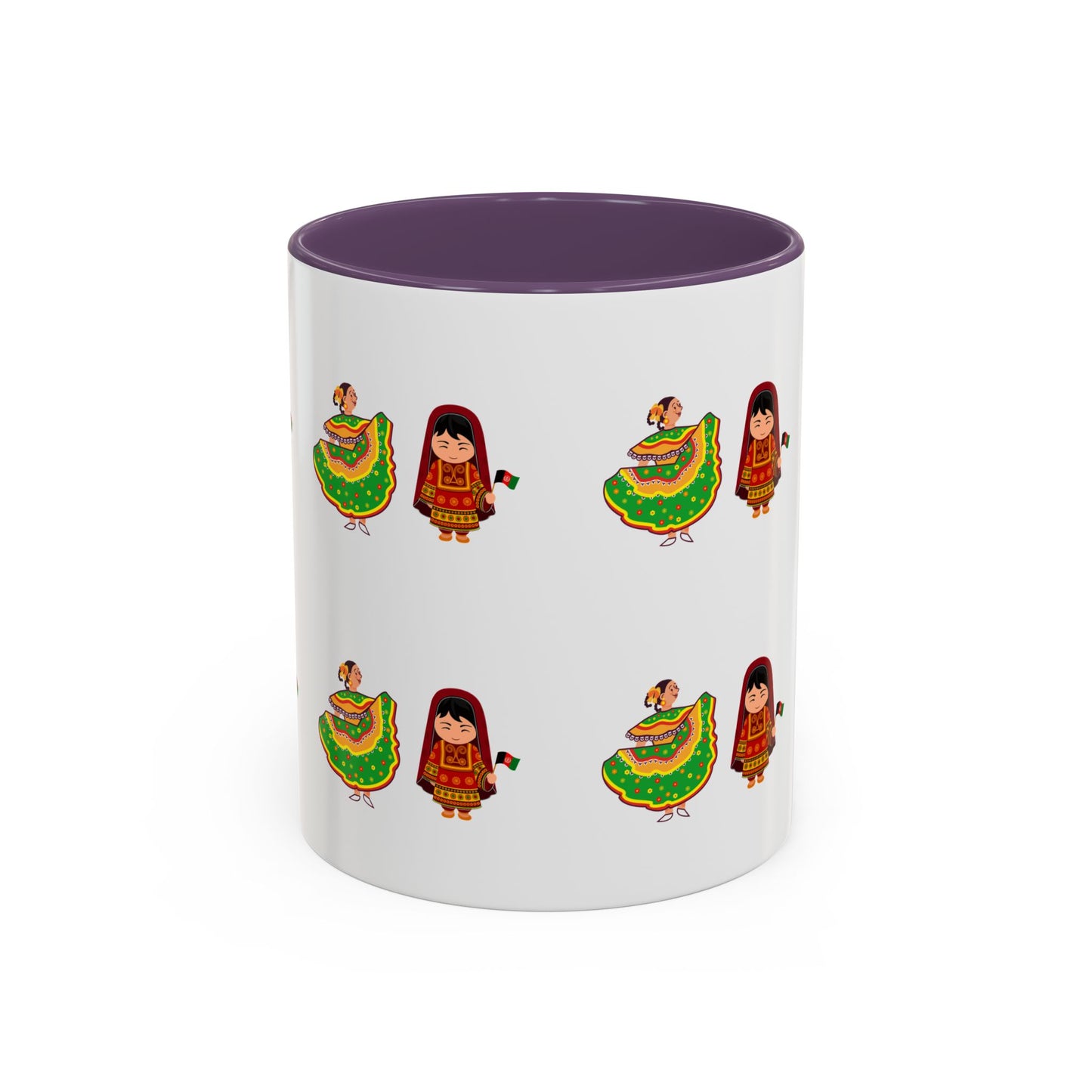 Mexican Folk Dance Accent Coffee Mug – Colorful Baile Jarabe Pattern (11/15oz)