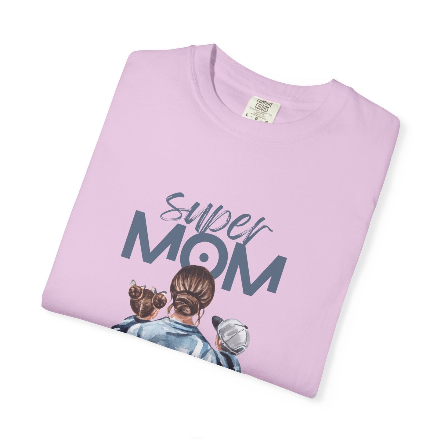 Super Mom T-Shirt — Mom Carrying Kids Graphic Tee (Mother’s Day Gift)