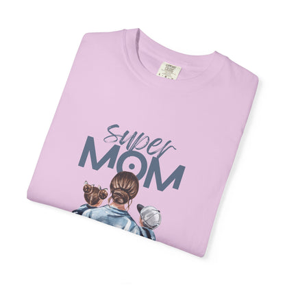 Super Mom T-Shirt — Mom Carrying Kids Graphic Tee (Mother’s Day Gift)