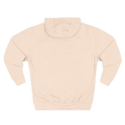 Minimal Crescent Peace Palestine Hoodie — Small Chest Graphic Fleece Pullover