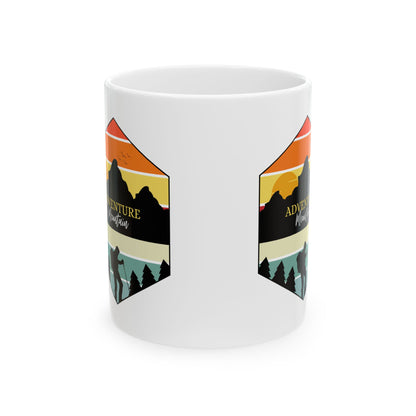 Adventure Awaits Ceramic Mug - Perfect for Nature Lovers