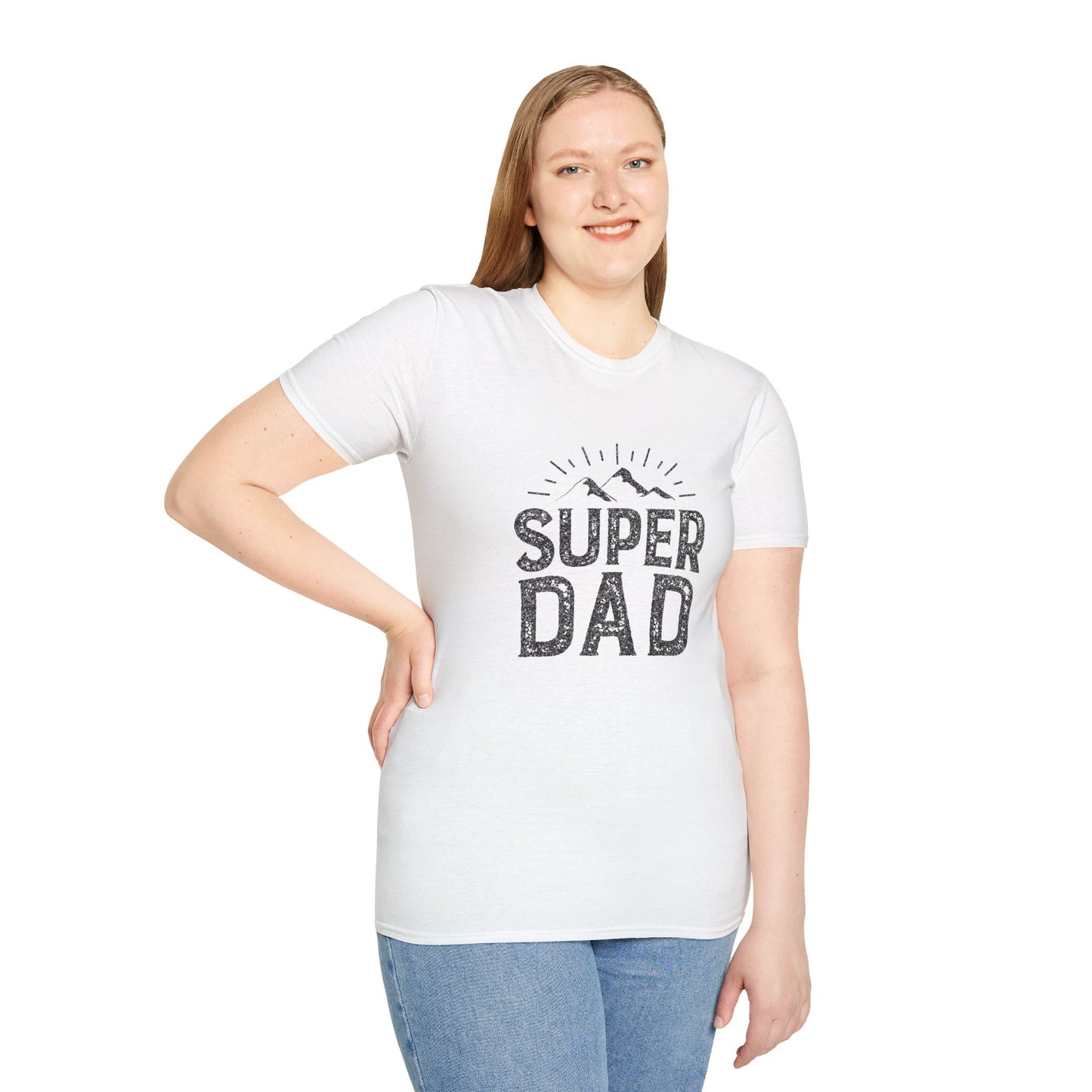 Super Dad T-Shirt — Vintage Mountains Father's Day Tee