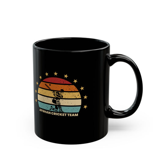 Afghan Cricket Team Black Mug - Perfect Gift for Sports Enthusiasts