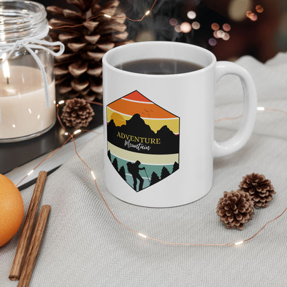 Adventure Awaits Ceramic Mug - Perfect for Nature Lovers