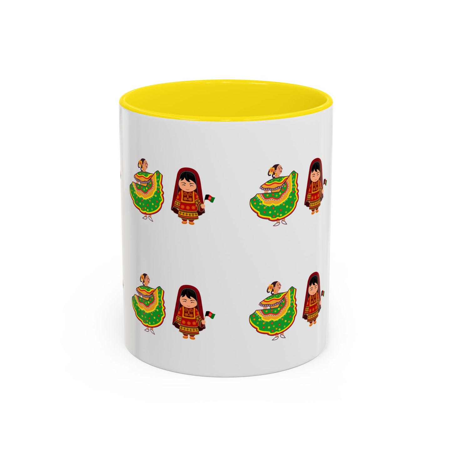 Mexican Folk Dance Accent Coffee Mug – Colorful Baile Jarabe Pattern (11/15oz)