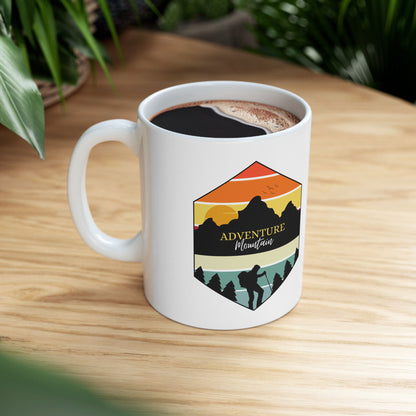 Adventure Awaits Ceramic Mug - Perfect for Nature Lovers