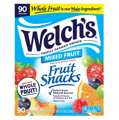 Welch’s Fruit Snacks, 0.8 oz (90-Count)