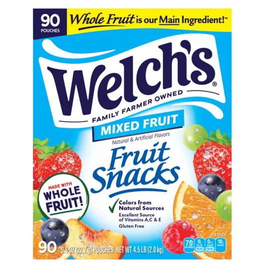 Welch’s Fruit Snacks, 0.8 oz (90-Count)