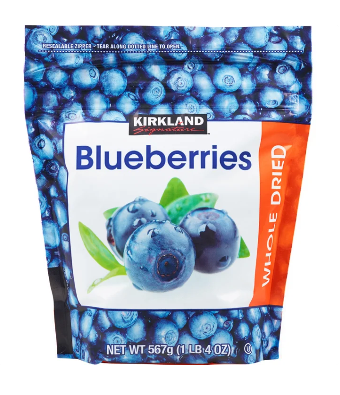 Kirkland Signature Whole Dried Blueberries, 20 oz