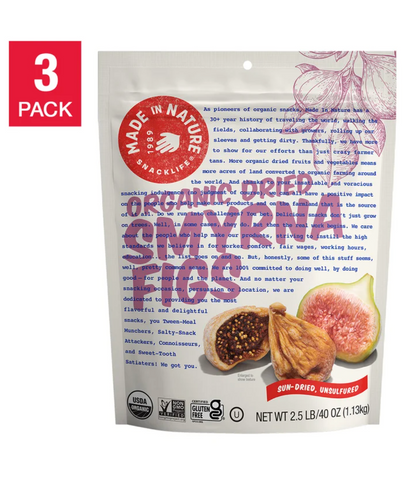 Made In Nature Organic Calimyrna Figs, 40 oz (3-Pack)