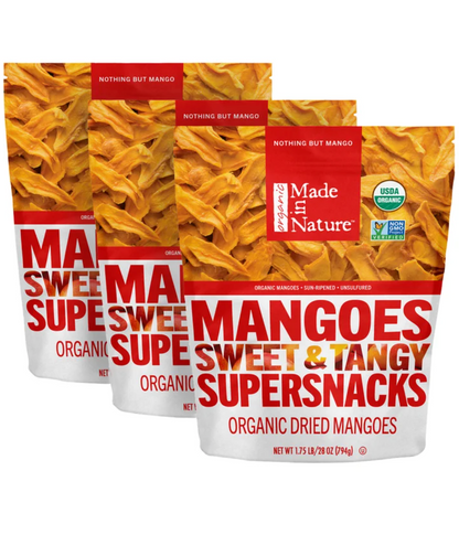 Made in Nature USDA Organic Dried Mangos, 28 oz (3-Pack)