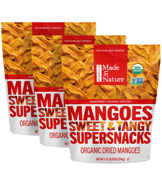 Made in Nature USDA Organic Dried Mangos, 28 oz (3-Pack)