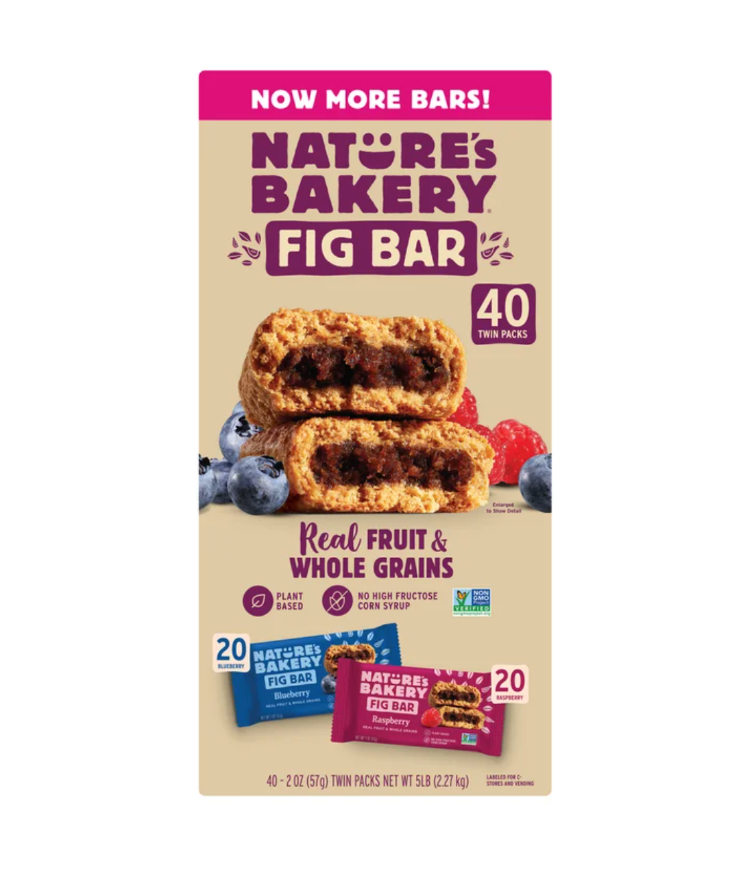 Nature’s Bakery Fig Bar, Variety Pack, 2 oz (40-Count)