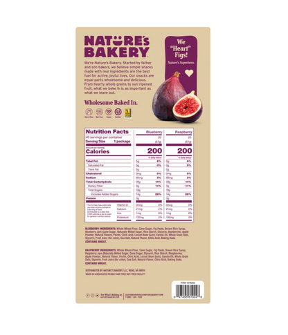 Nature’s Bakery Fig Bar, Variety Pack, 2 oz (40-Count)