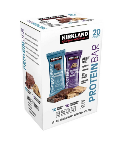 Kirkland Signature Protein Bar, Variety Pack, 2.12 oz (20-Count)