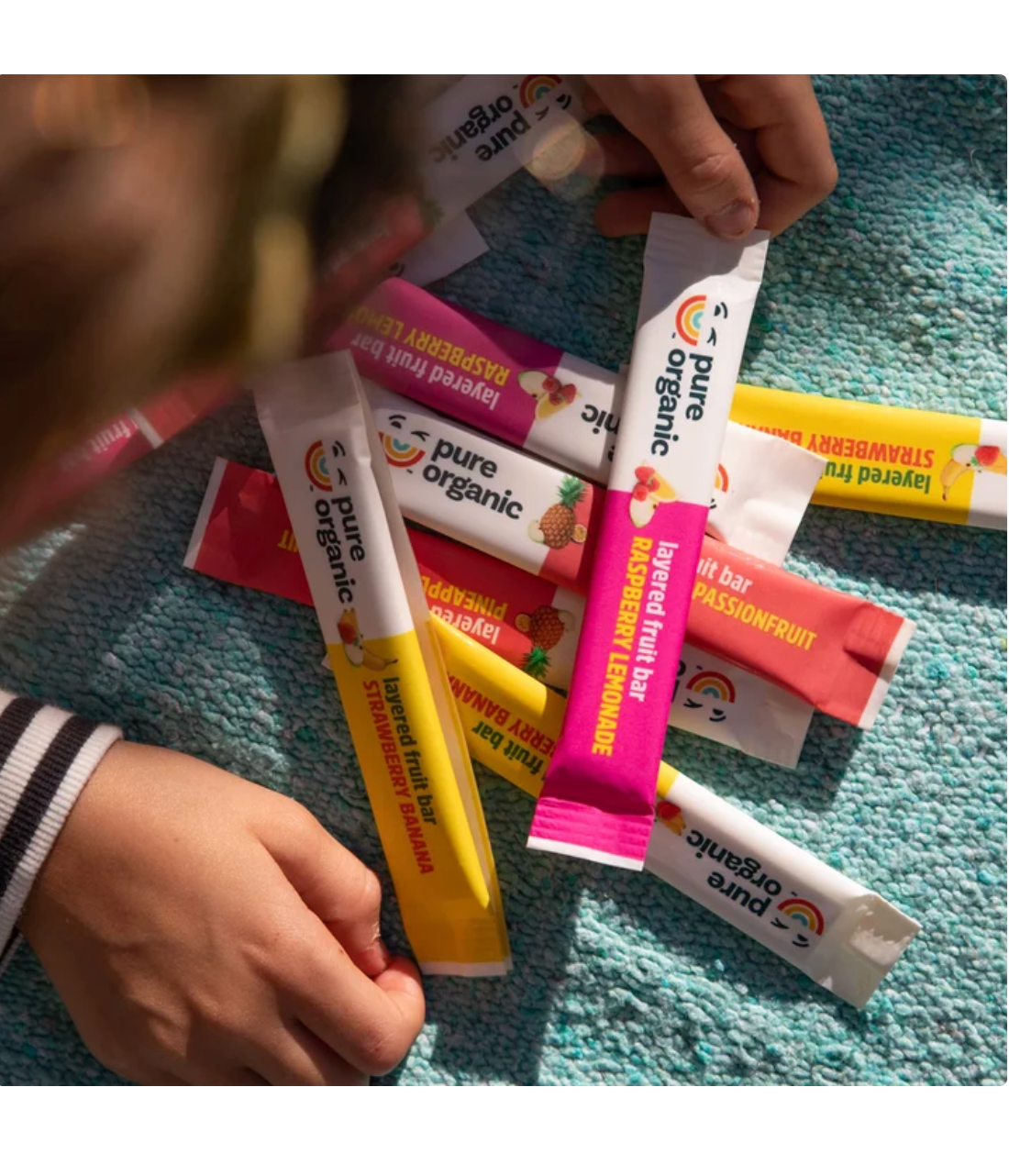 Pure Organic Layered Fruit Bars, Variety Pack, 0.63 oz (28-Count)