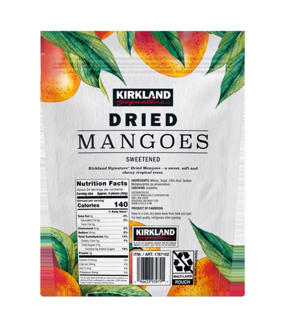 Kirkland Signature Dried Mangoes, Sweetened, 35 oz